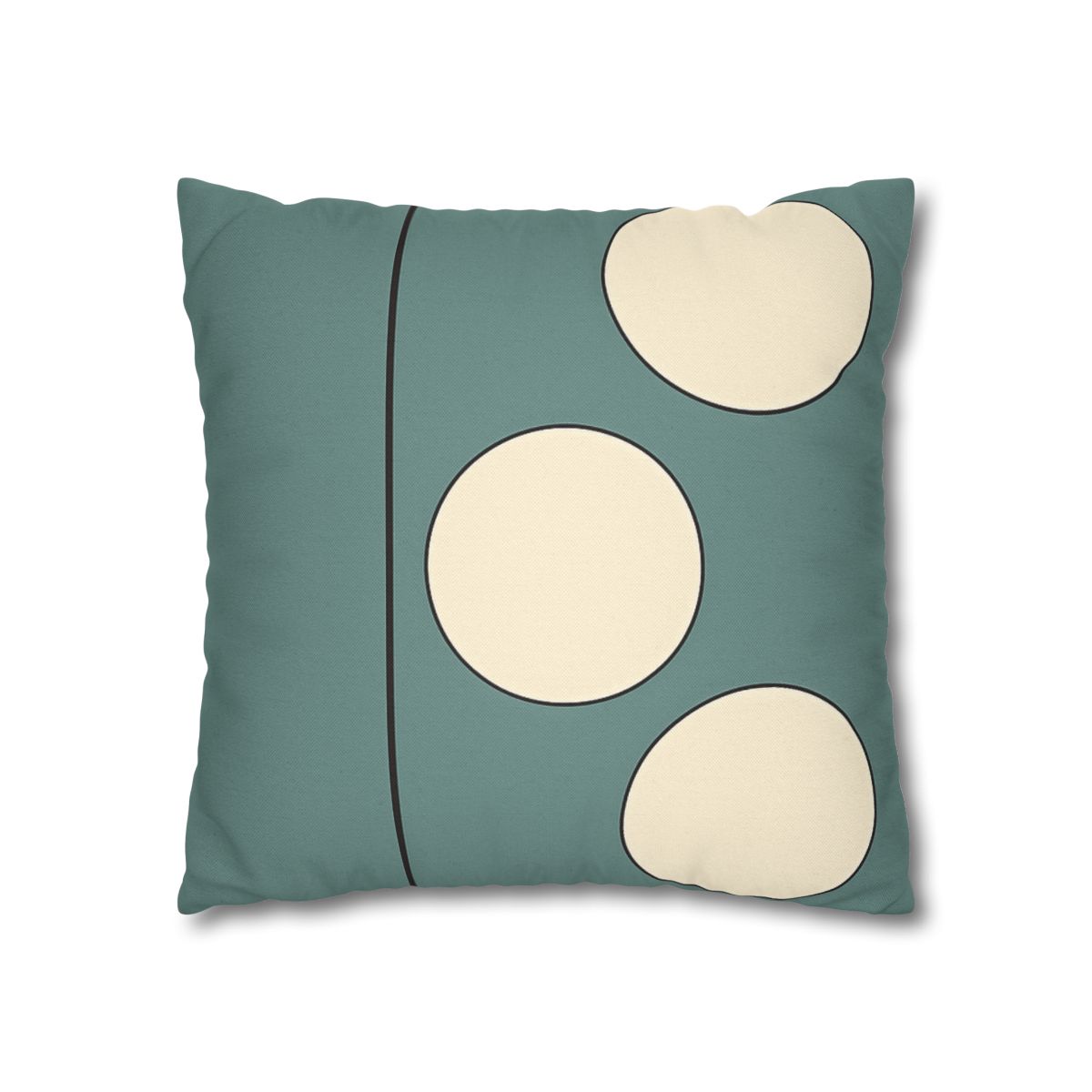 Staggered Trio Of Circles With Thin Divider unique gift pillow cases