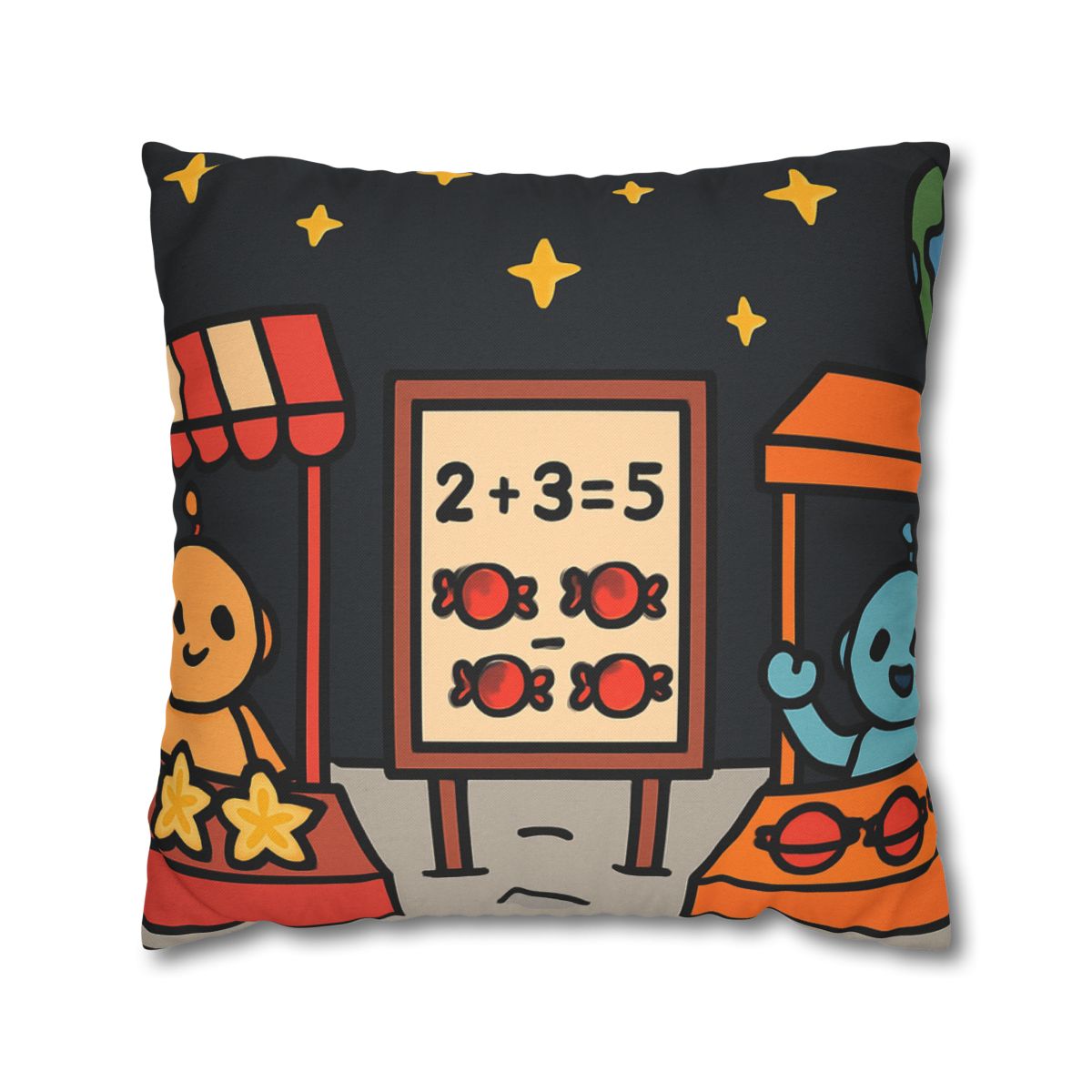 Moonlight Market Run By Friendly Robots custom pillow cases