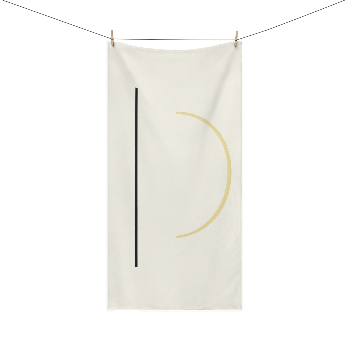 Negative Space Arc And Line Pairing unique gift towels