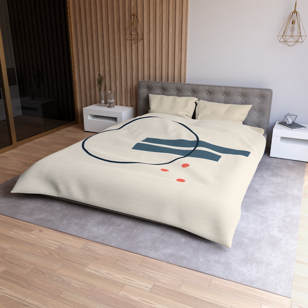 Offset Ring With Split Bars stylish duvet covers