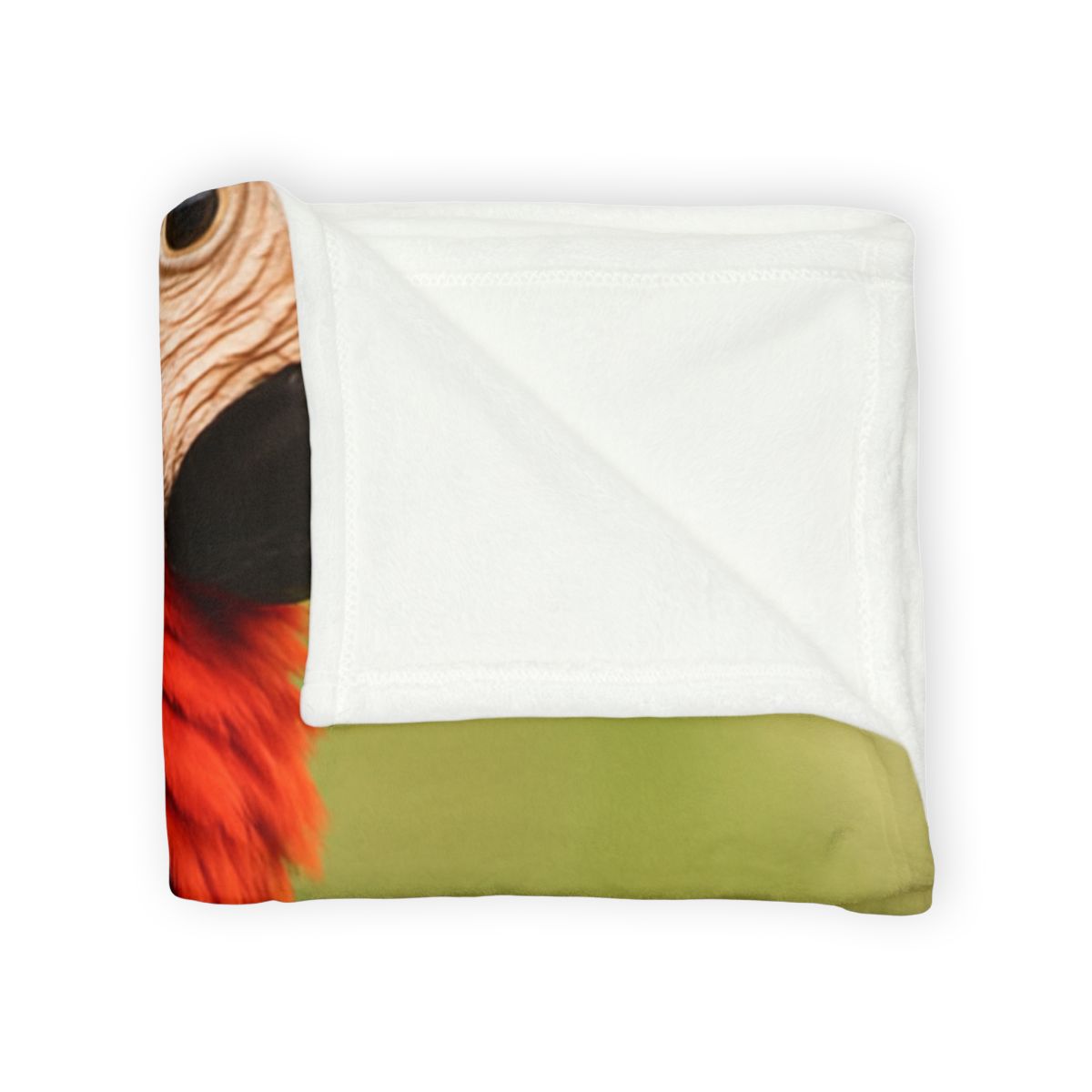 Crimson Cascade Scarlet Macaw unique gift blanketscustom blankets