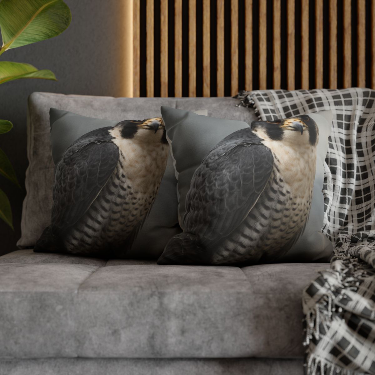 Starlit Focus Peregrine Falcon comfortable bedding pillow covers