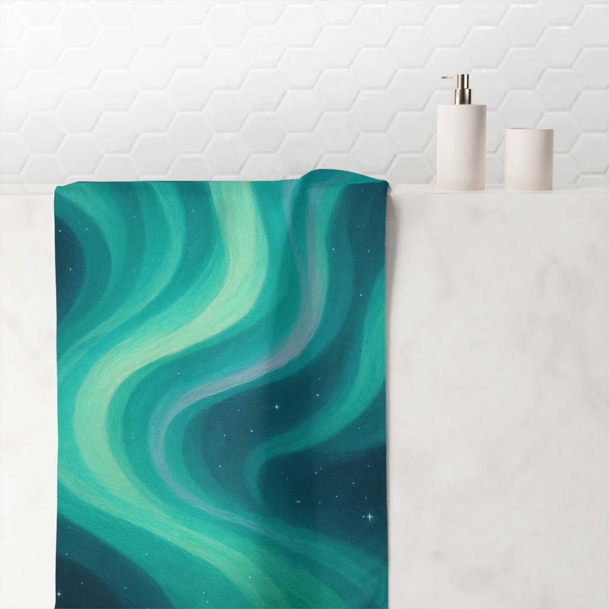 Aurora Plasma Tapestry soft cotton towels