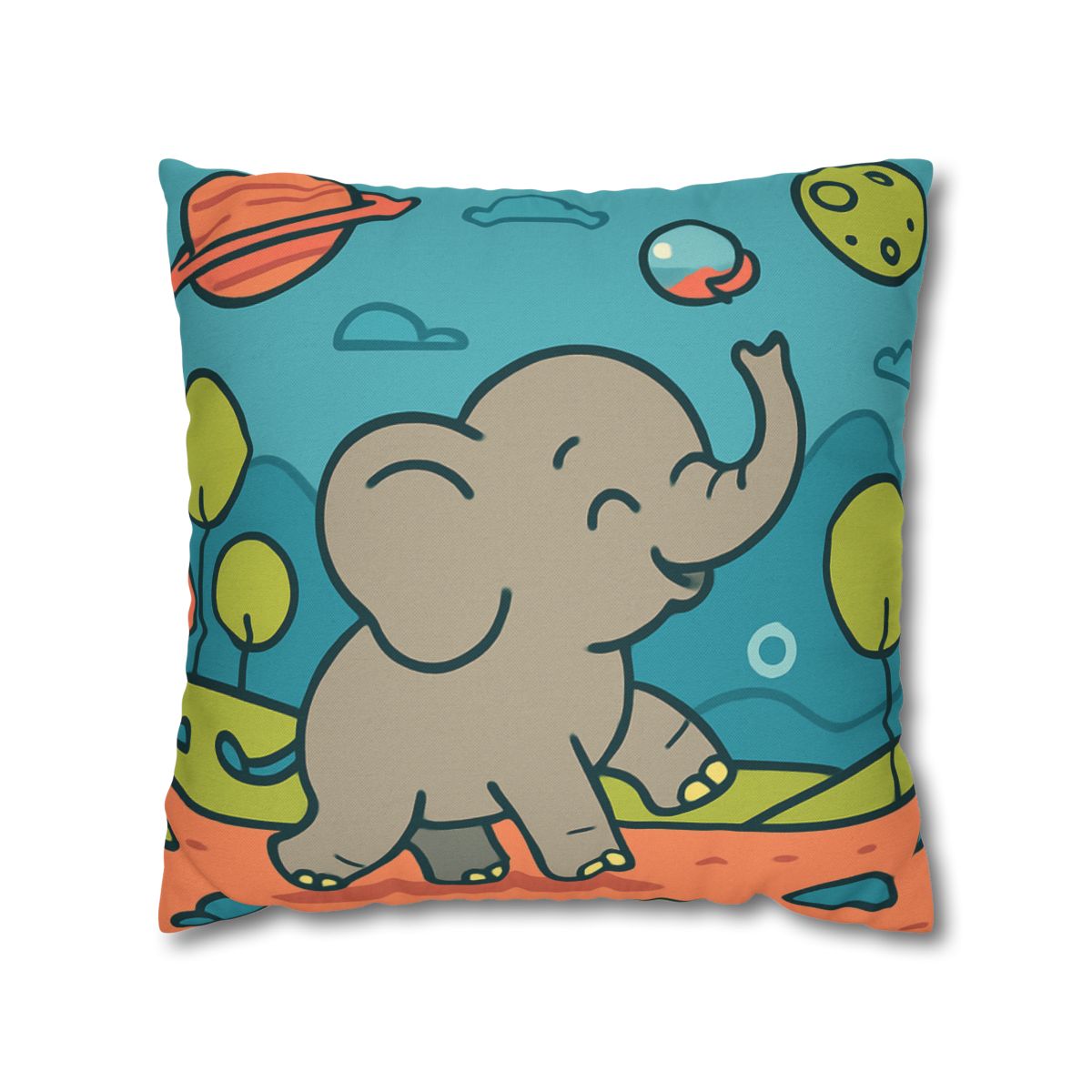 Astro Safari Elephant trendy patterned pillow cases
