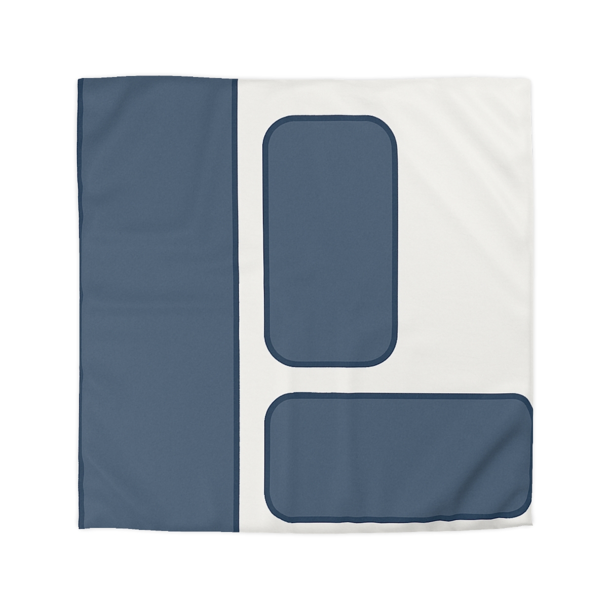 Balanced Triad Of Rounded Rectangles custom duvets