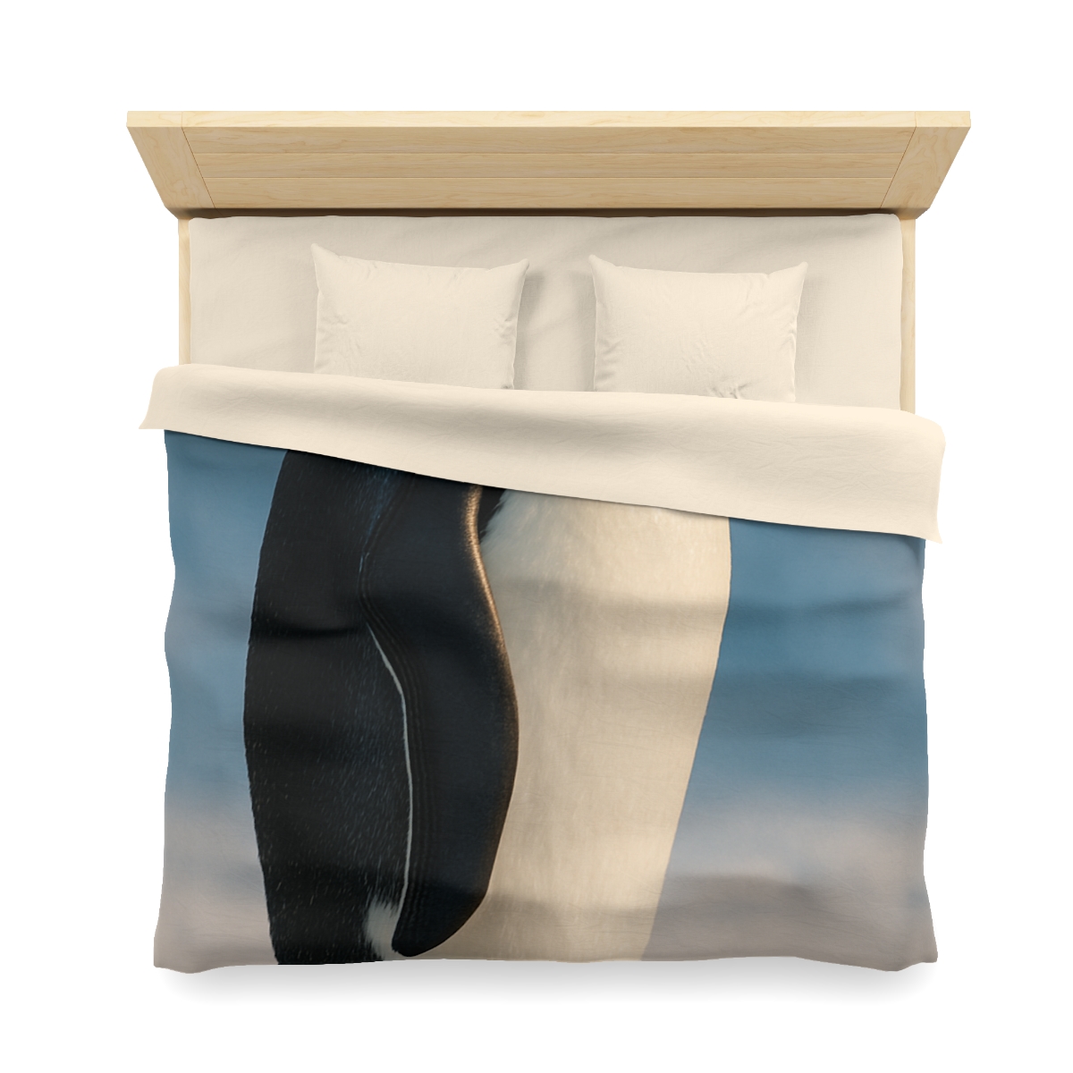 Silver Horizon Emperor Penguin personalized bedding duvets