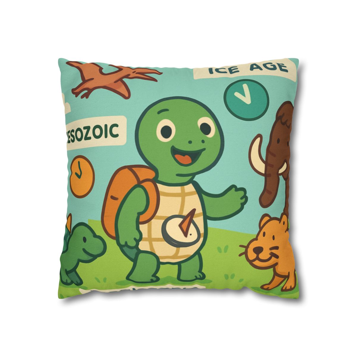 Time-Traveling Tortoise trendy patterned pillow cases
