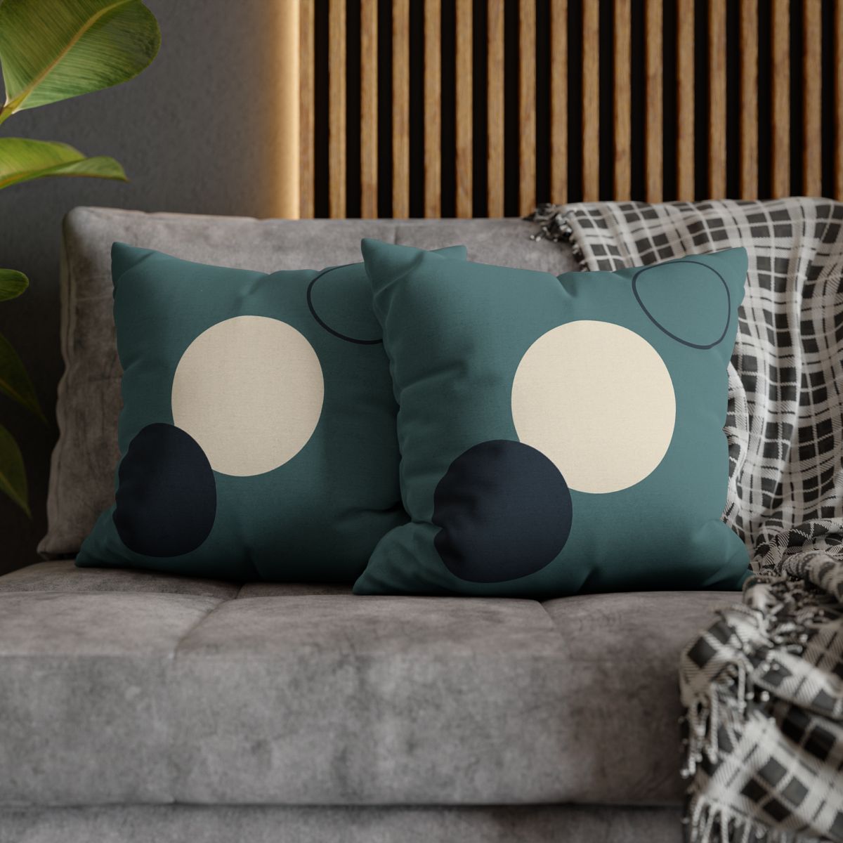Staggered Trio Of Circles Harmony stylish decorative pillowcases