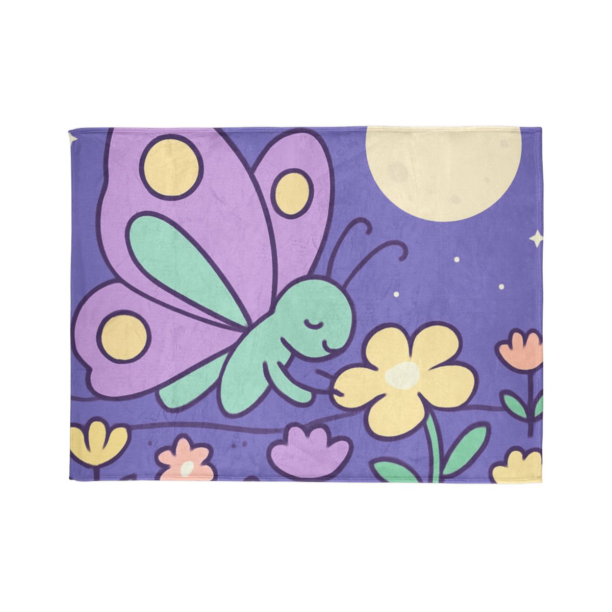 Moon Garden Butterfly trendy patterned blankets
