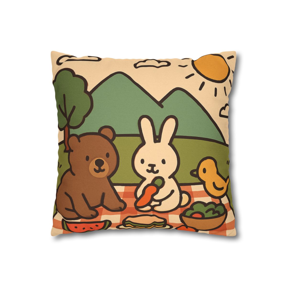 Mountain Picnic Pals custom pillow cases