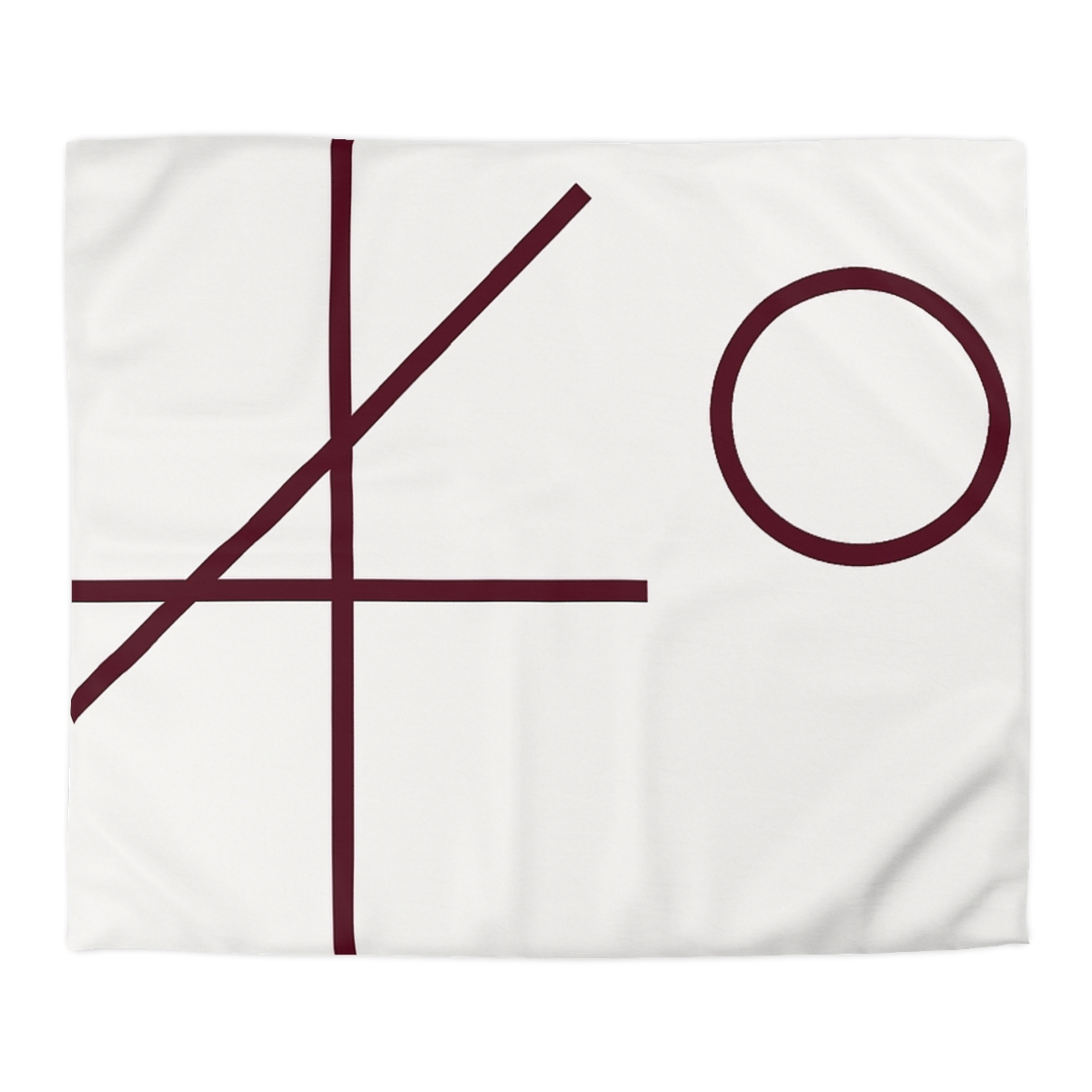 Intersecting Bar Triad With Open Circle unique patterned duvets