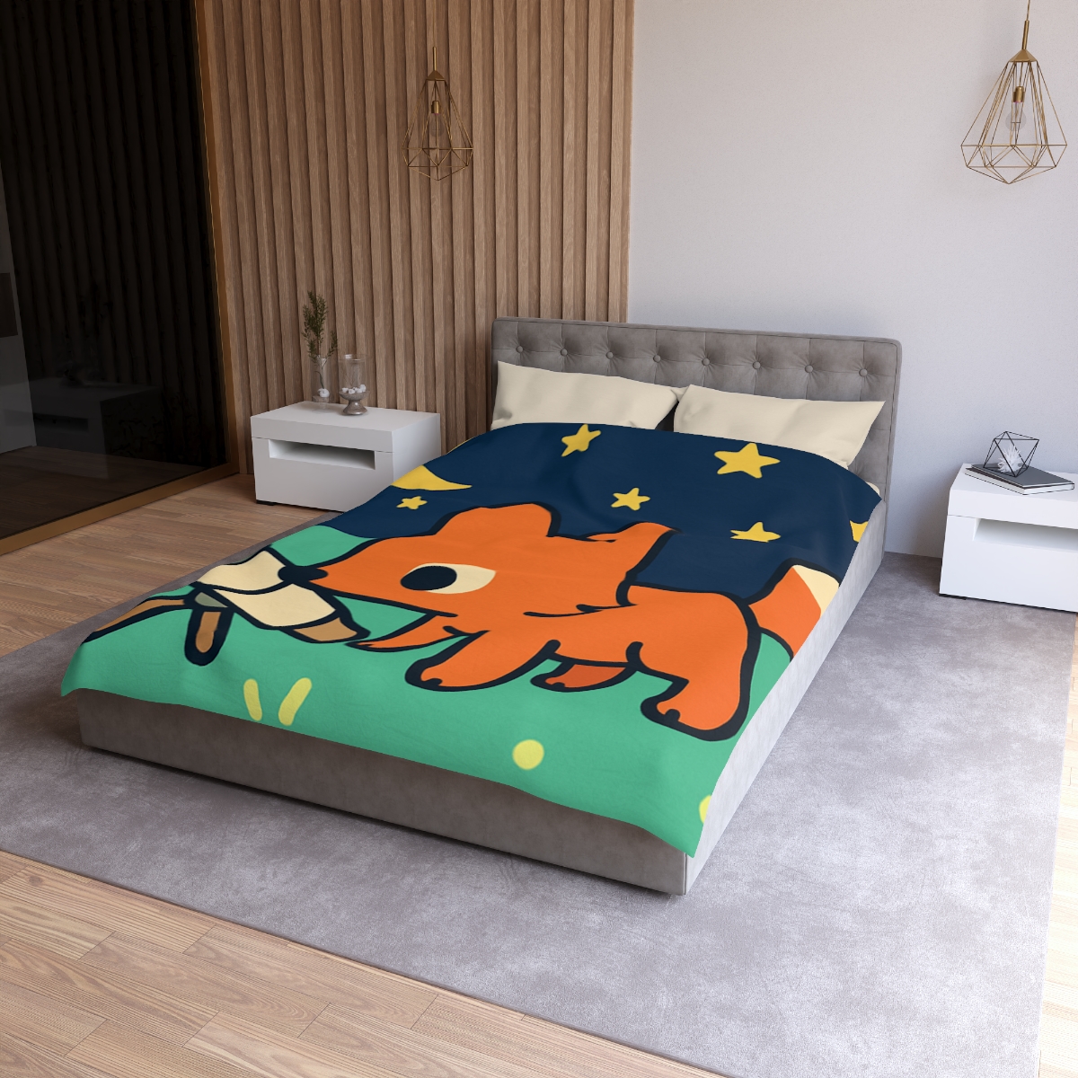 Starlight Safari Fox stylish duvet covers