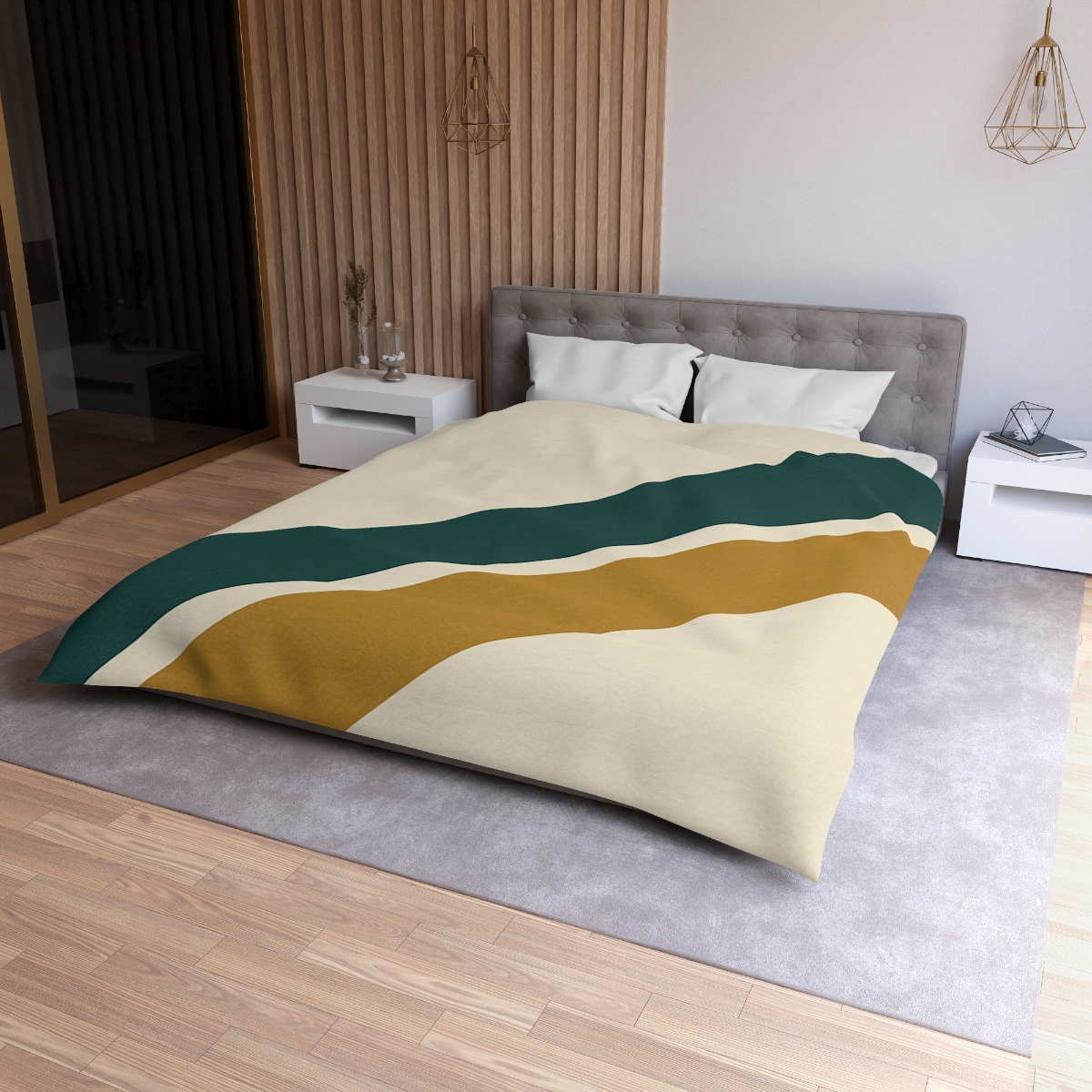 Diagonal Bar Pause custom duvets