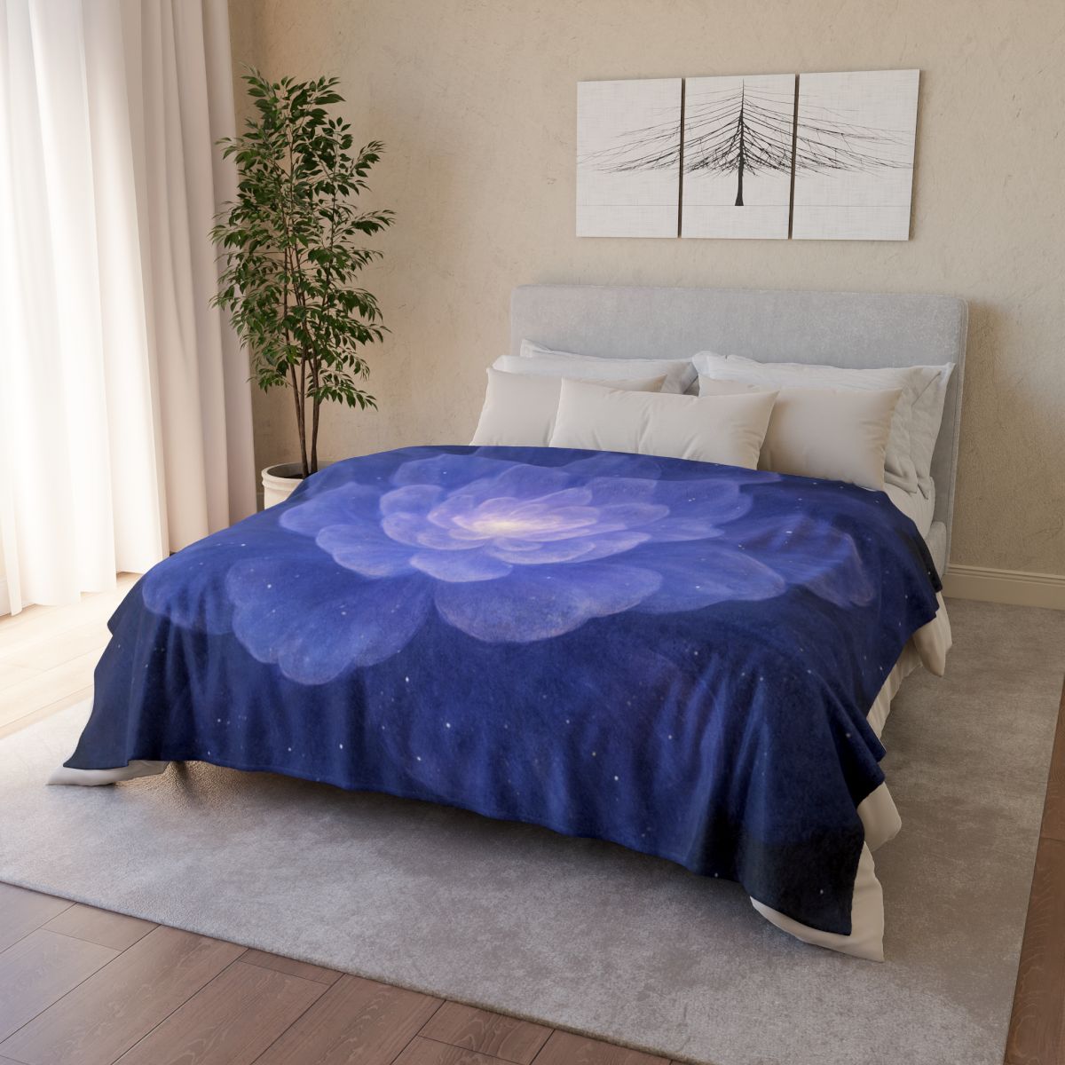 Nebula Petal Radiance decorative home blankets