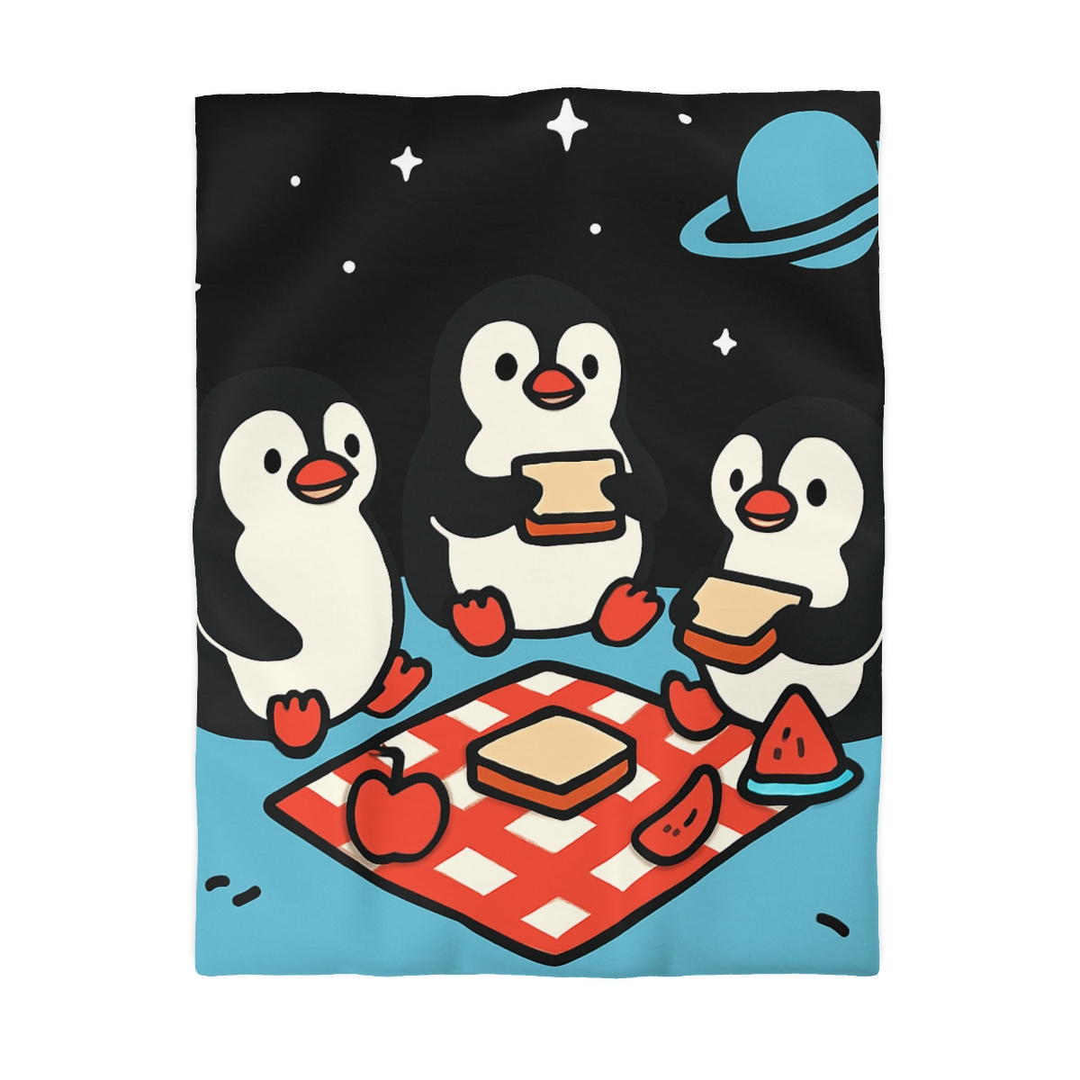 Planet Picnic Penguins soft comforter duvets