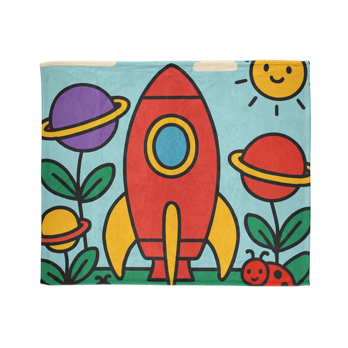 Rainbow Rocket Garden warm winter blankets