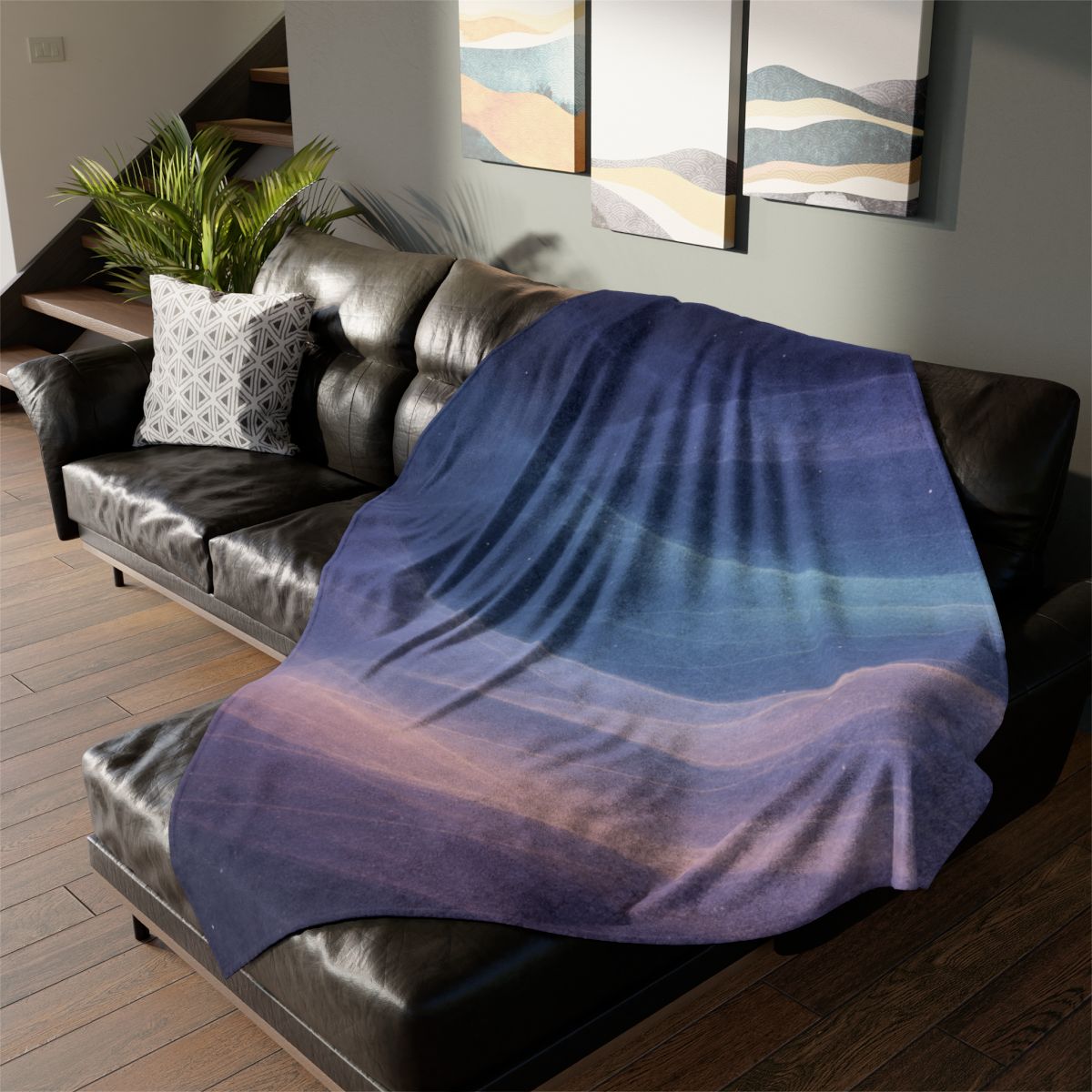 Prismatic Ion Veil Tapestry soft fleece blankets
