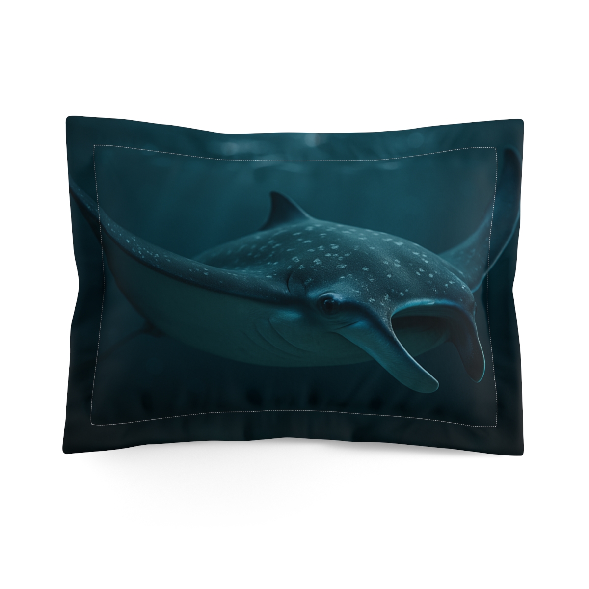 Nebula Glide Manta Ray soft plush pillows