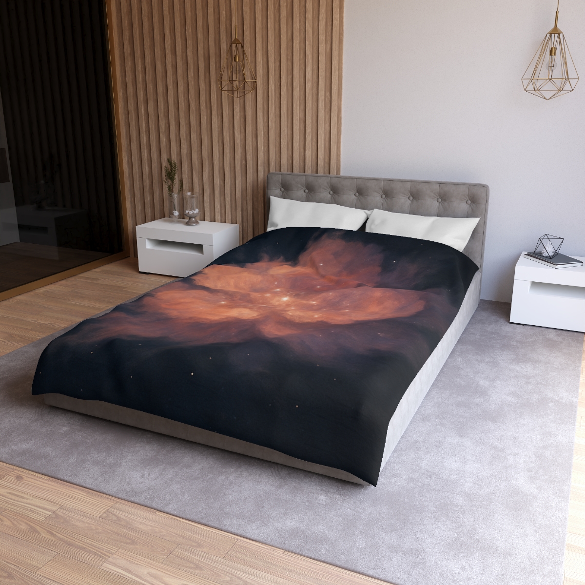 Celestial Dust Bloom personalized bedding duvets