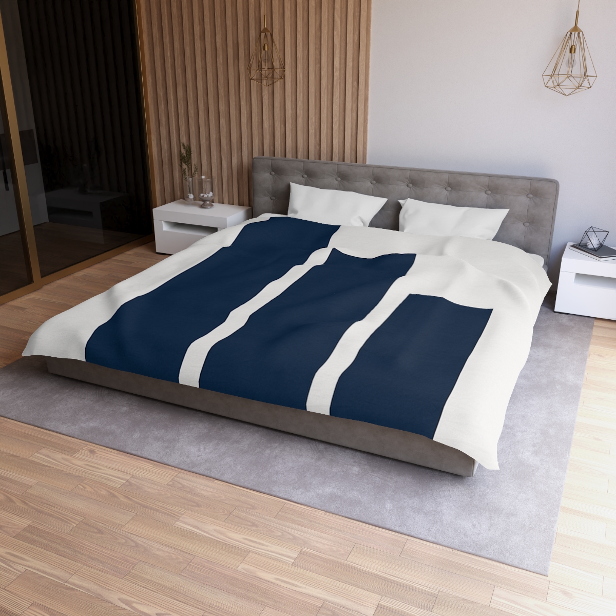 Three Vertical Bars With Balanced Gap warm winter duvets