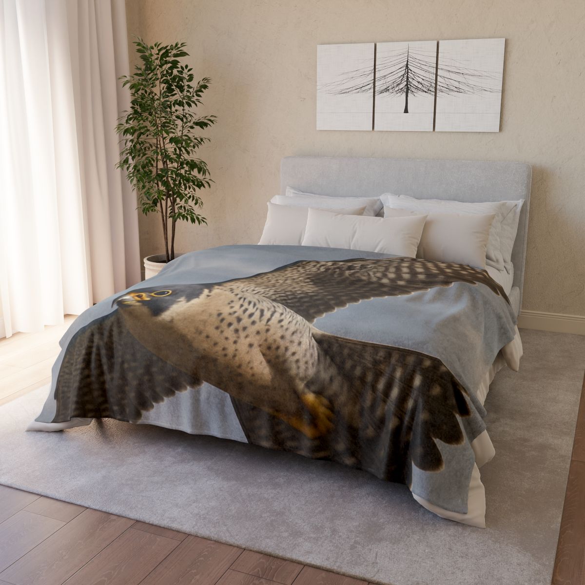 Sky Lance Peregrine Falcon decorative home blankets