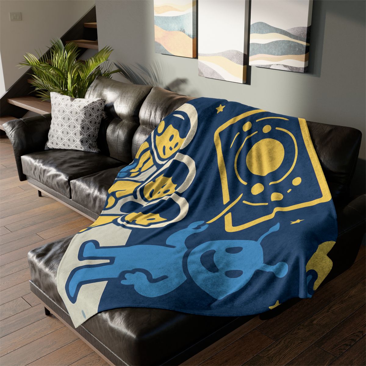 Celestial Classroom On The Moon unique gift blankets