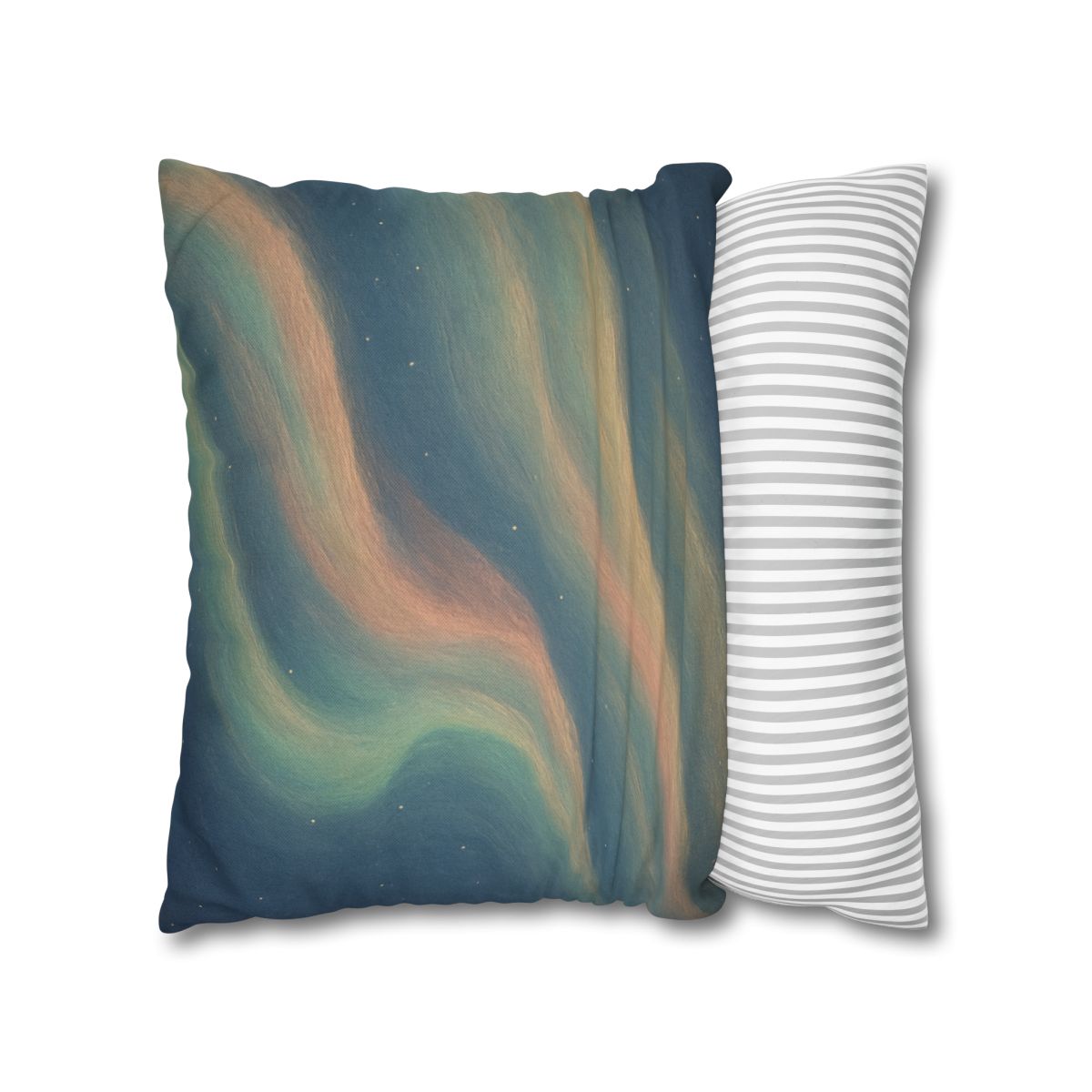 Spectral Aurora Drift designer print pillow cases