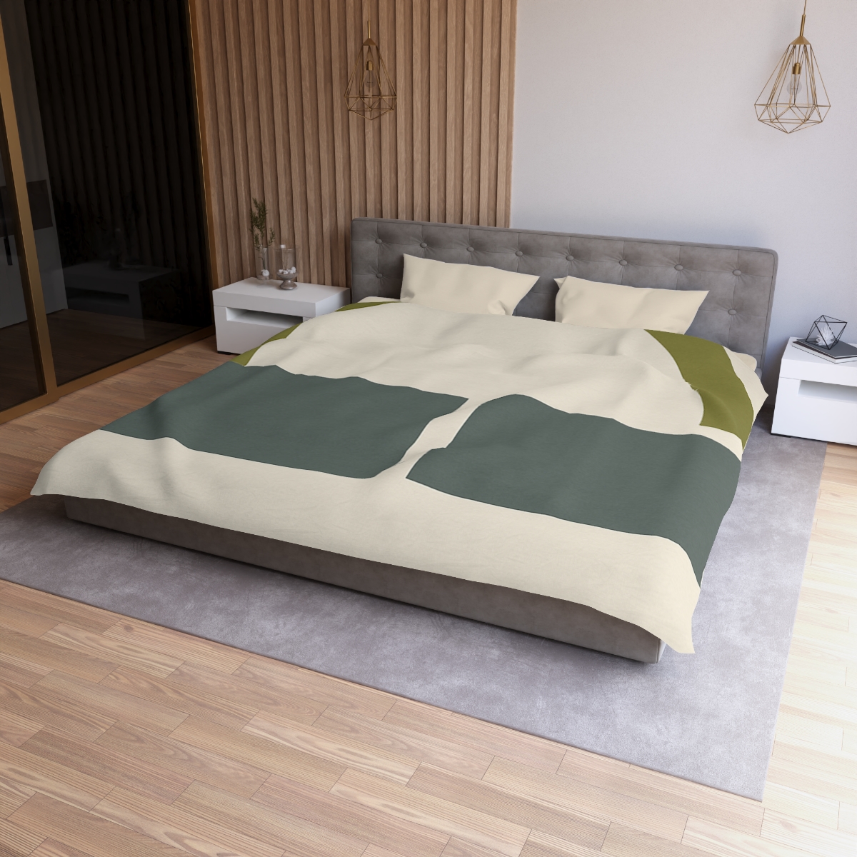 Partial Arc Over Twin Blocks stylish duvet covers