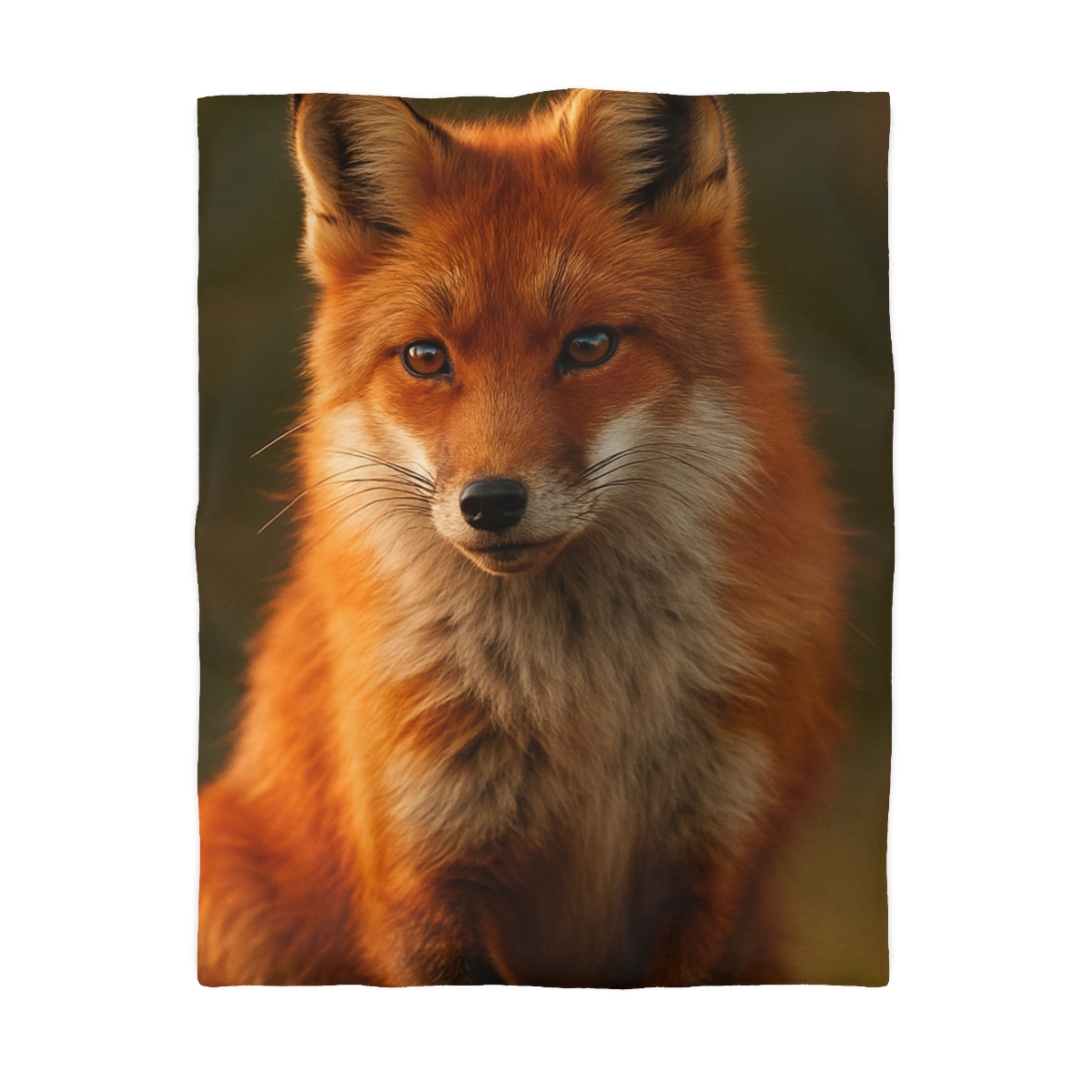 Crimson Whisper Red Fox custom duvets