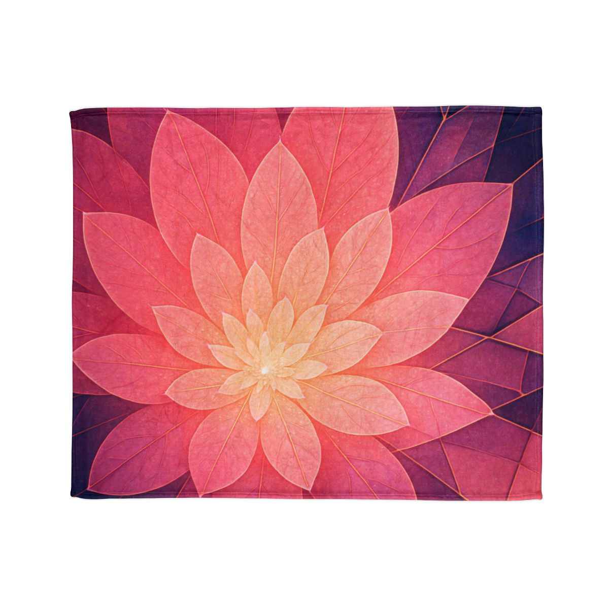 Petal Prism Overlap stylish throw blankets