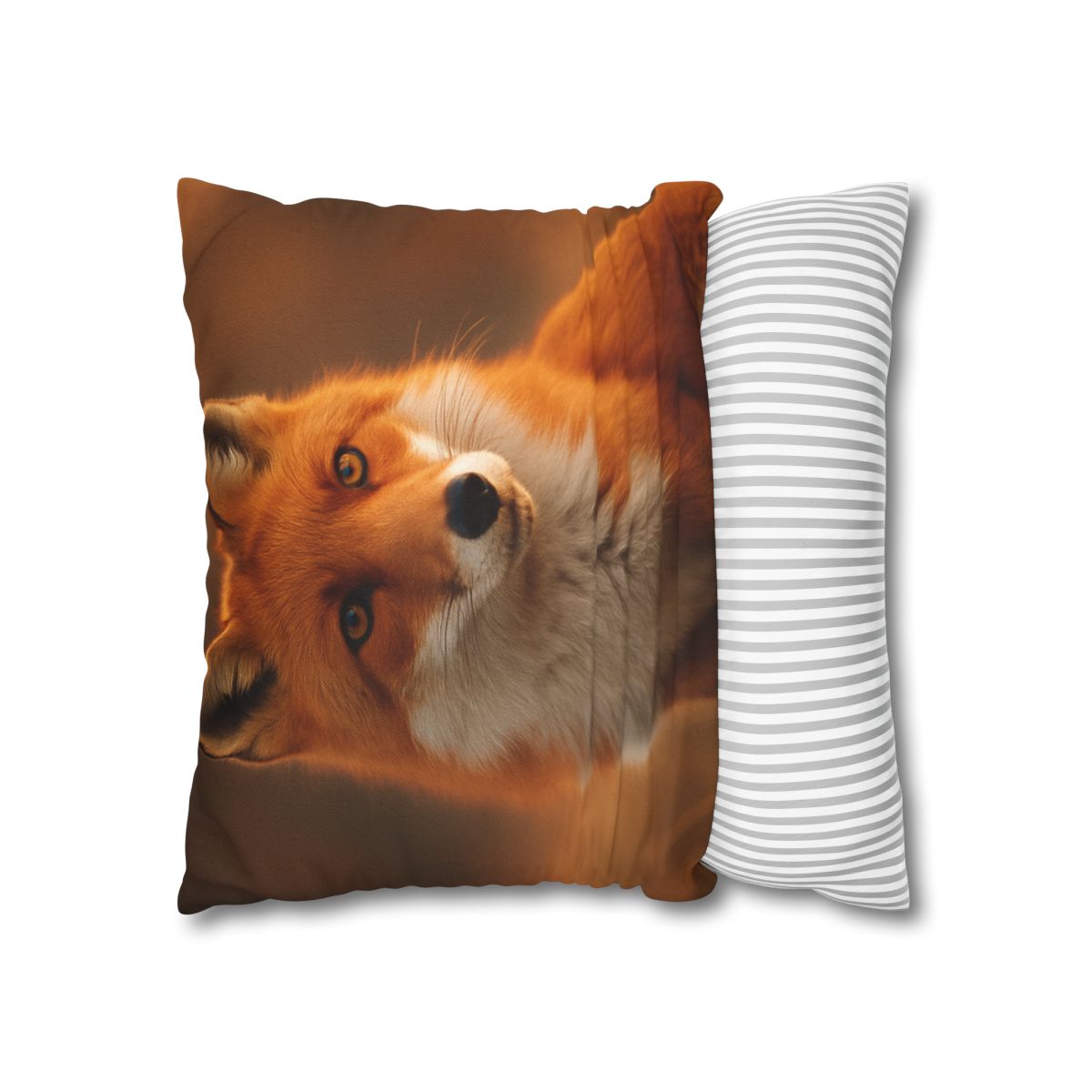 Crimson Whisper Red Fox custom pillow cases
