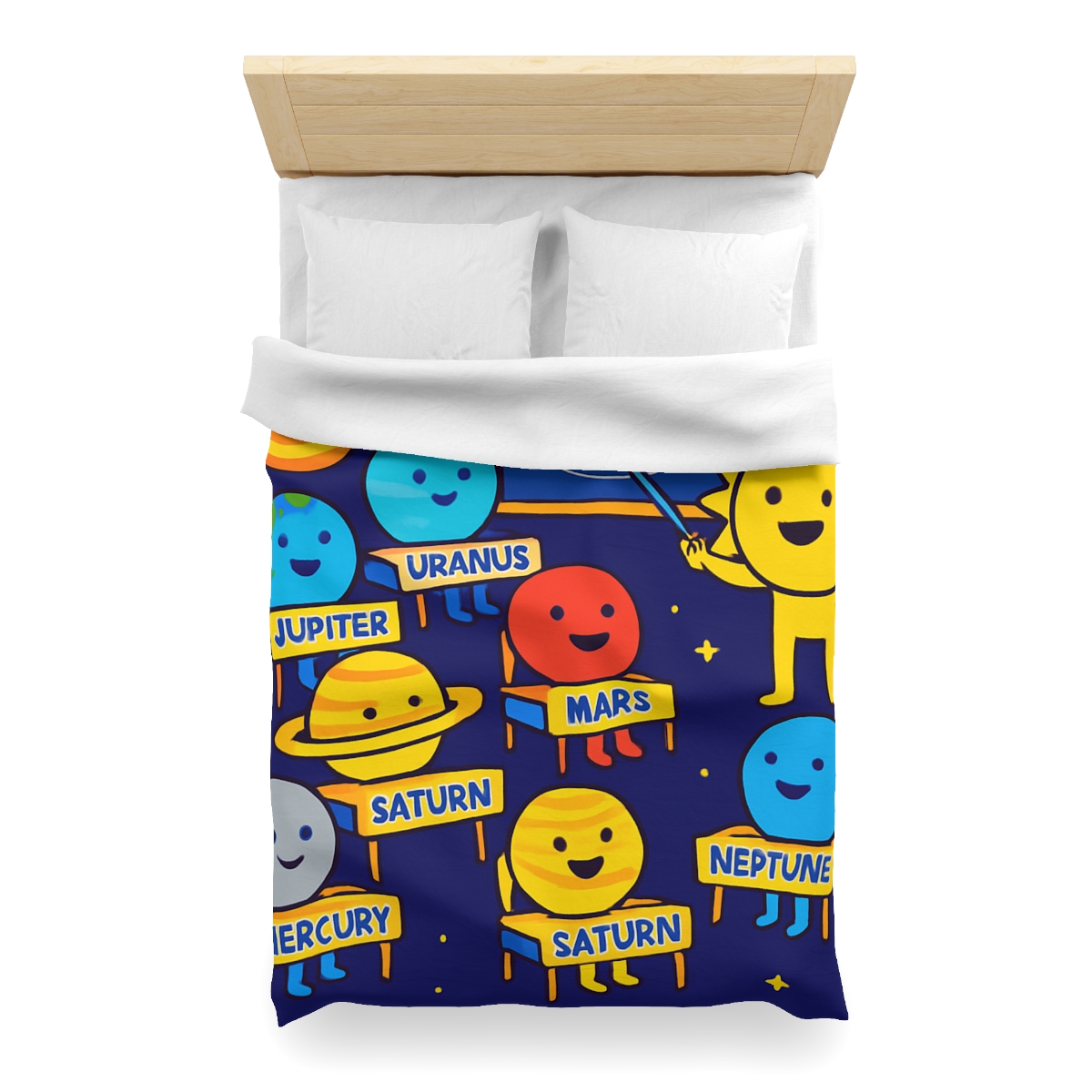 Planet School In The Sky custom duvets