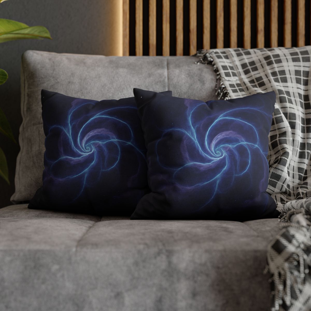 Nebula Spiral Lattice personalized pillow covers