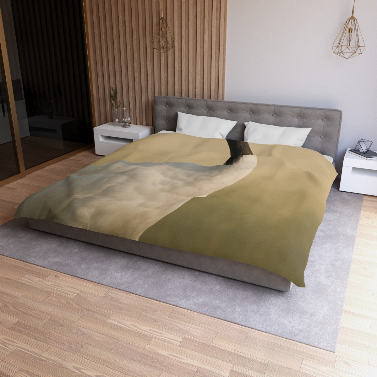 Quiet Halo Red Crowned Crane warm winter duvets