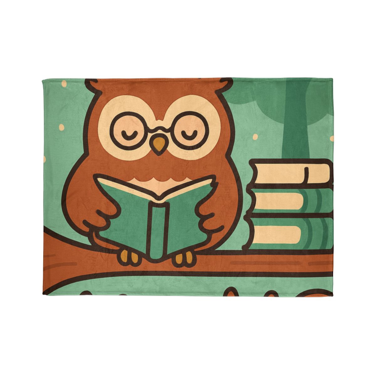 Forest Library Owl unique gift blankets