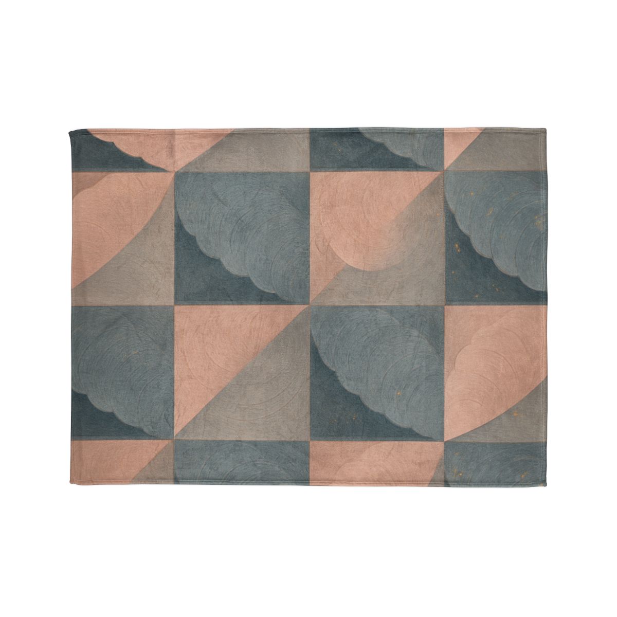 Petal Ripple Grid stylish throw blankets