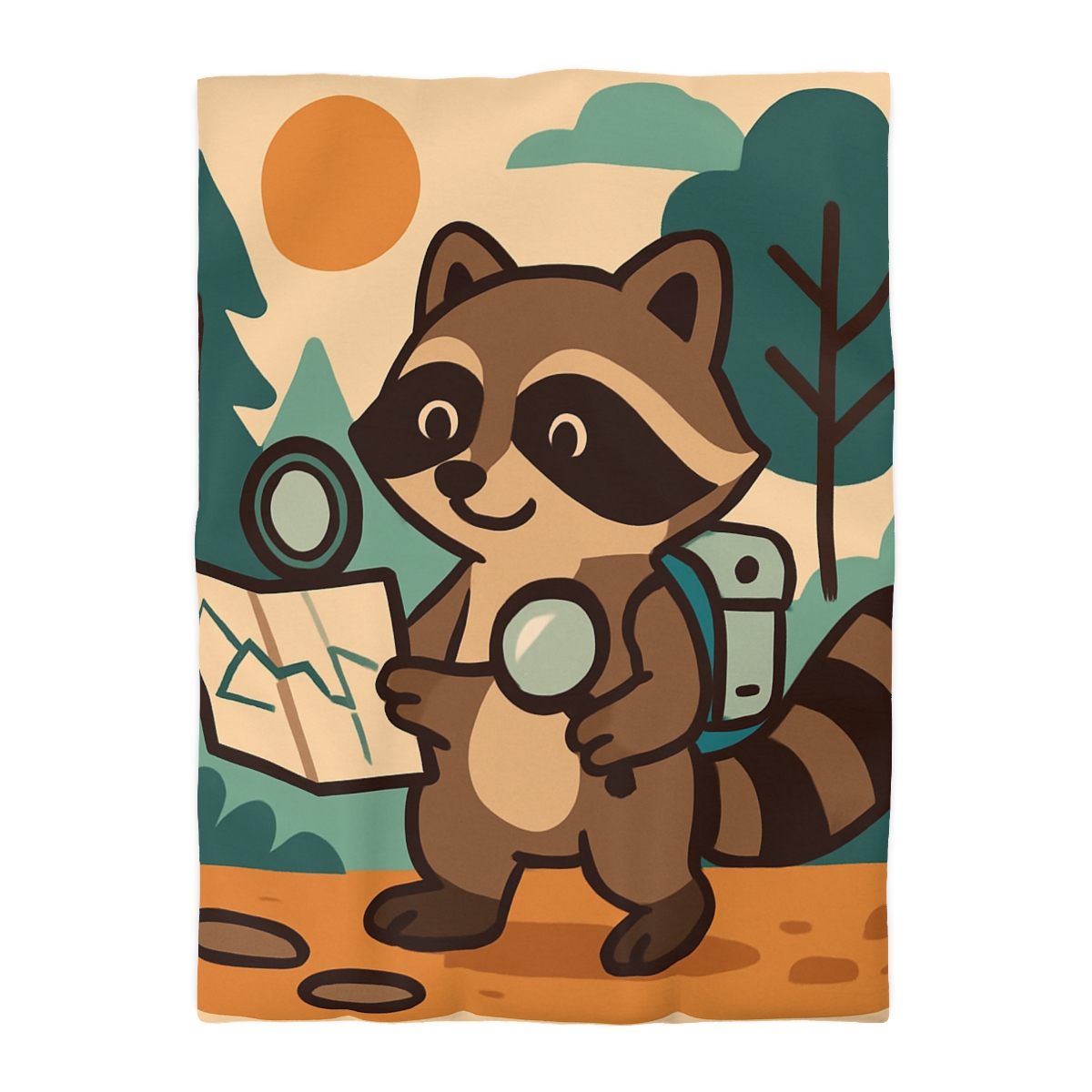 Robot Ranger Raccoon duvets for gifts