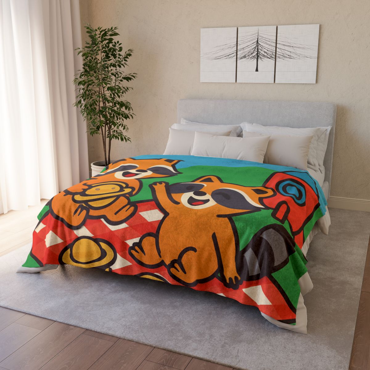 Rocket Racers Picnic decorative home blankets