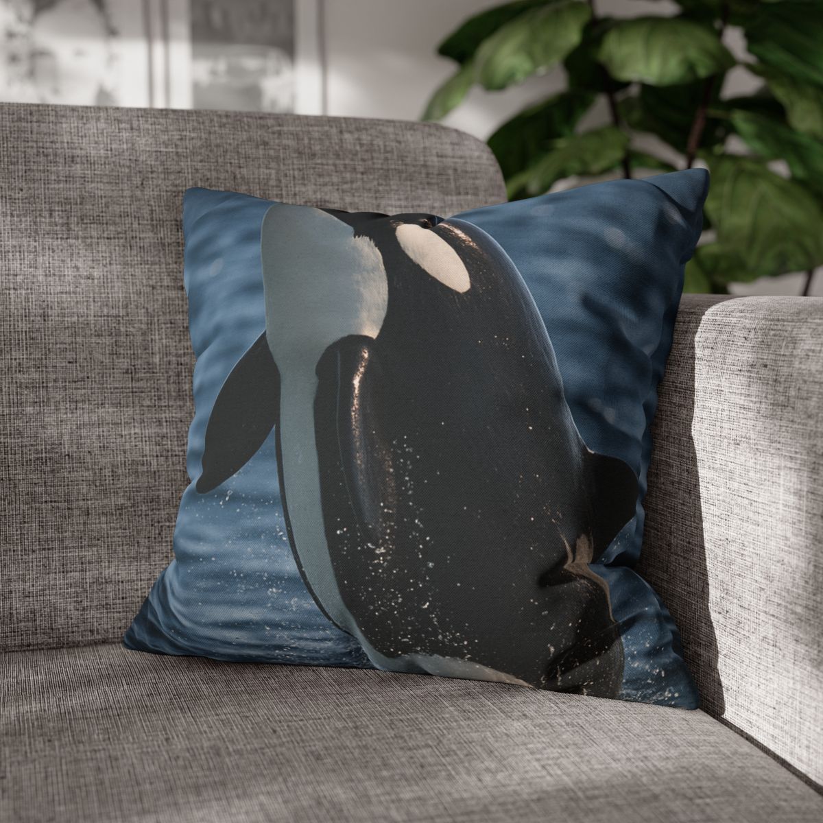 Tidal Monarch Orca soft cotton pillow cases