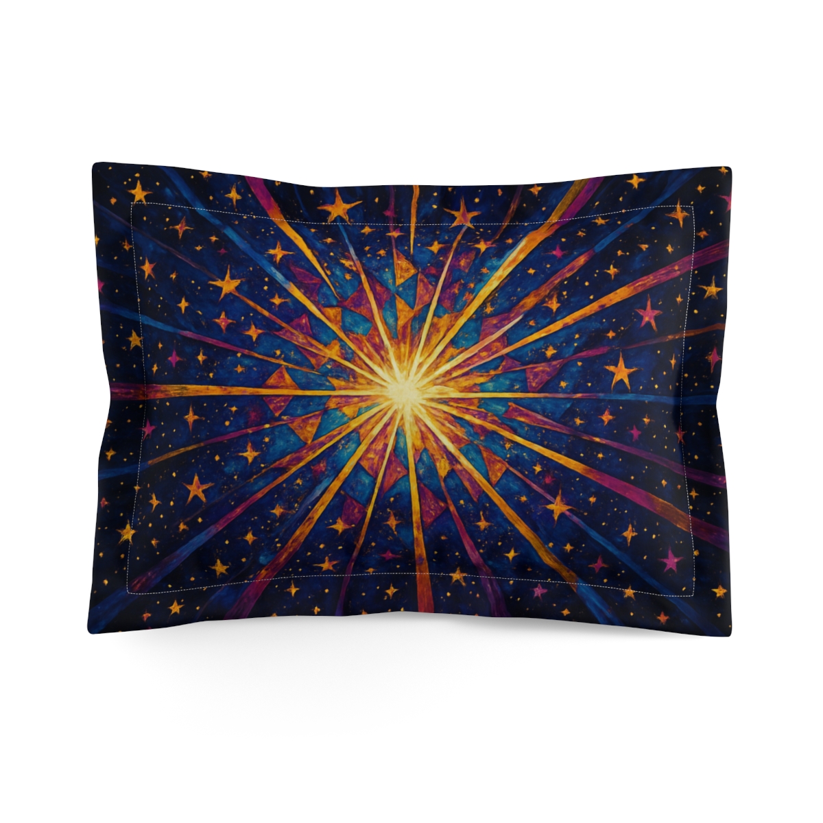 Photon Burst Mosaic soft plush pillows