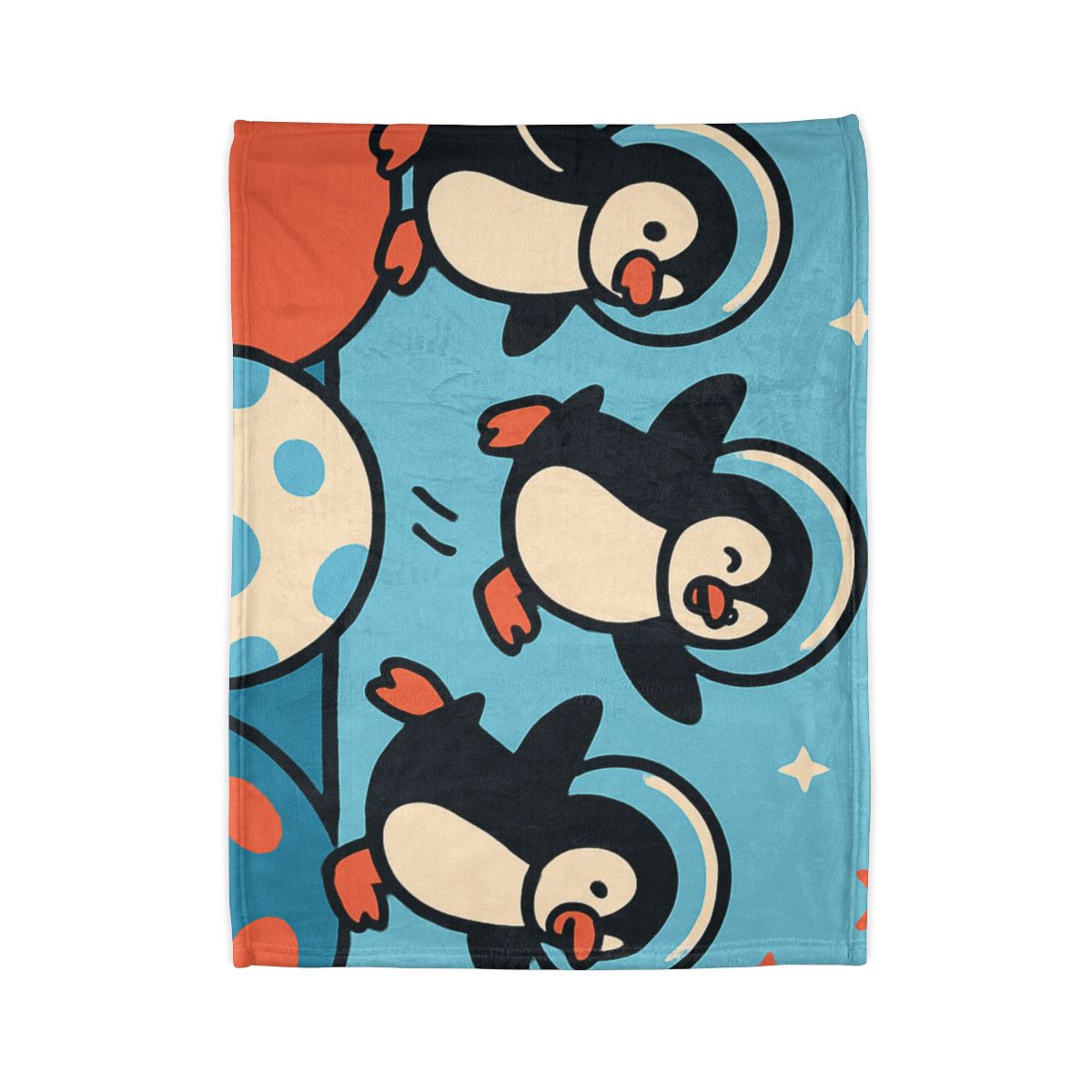 Planet Hopper Penguins custom blankets