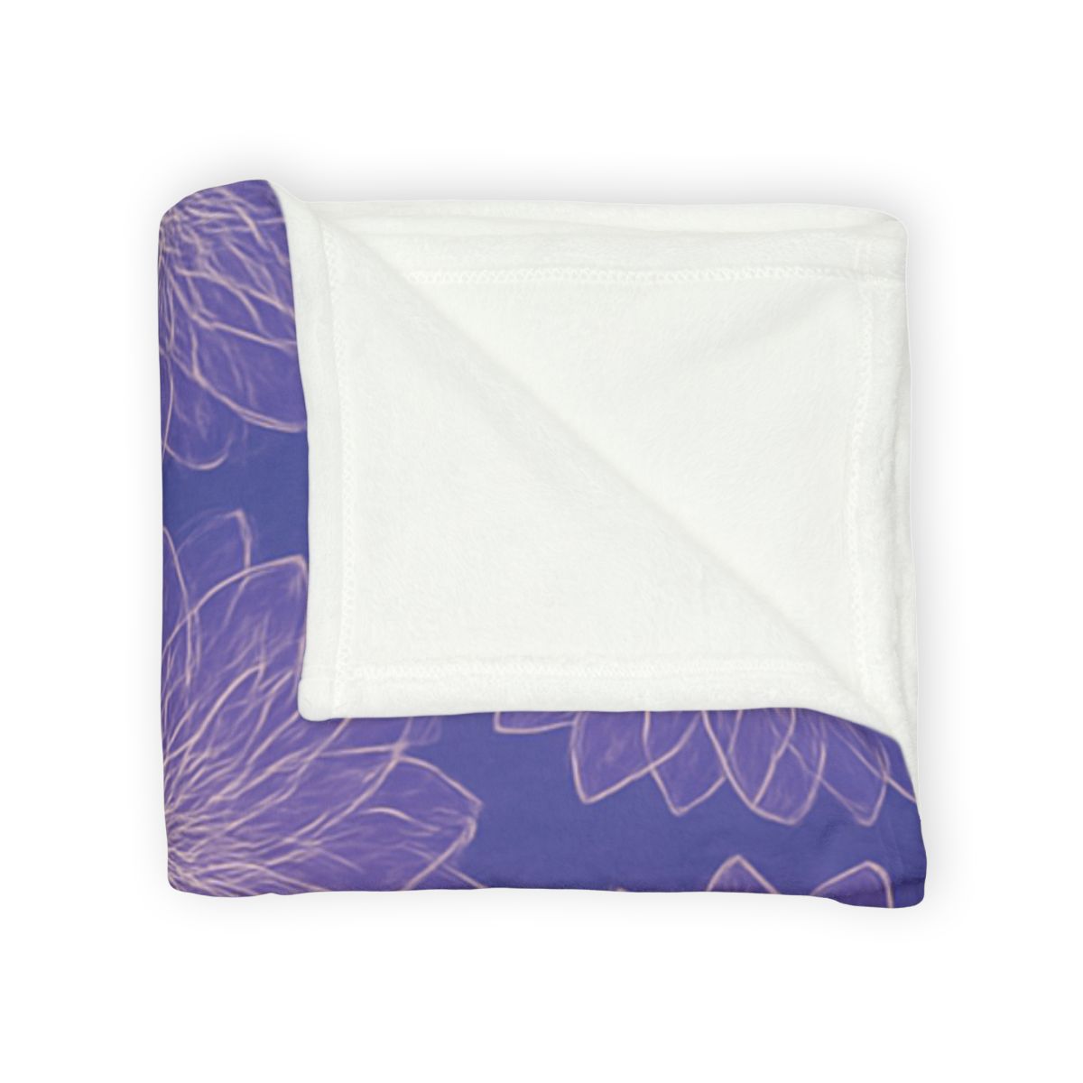 Cosmic Blossom Lattice soft fleece blankets