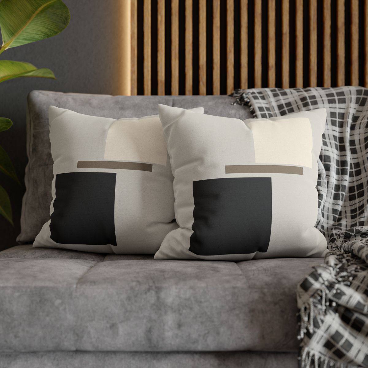 Offset Rectangle Pause custom pillow cases