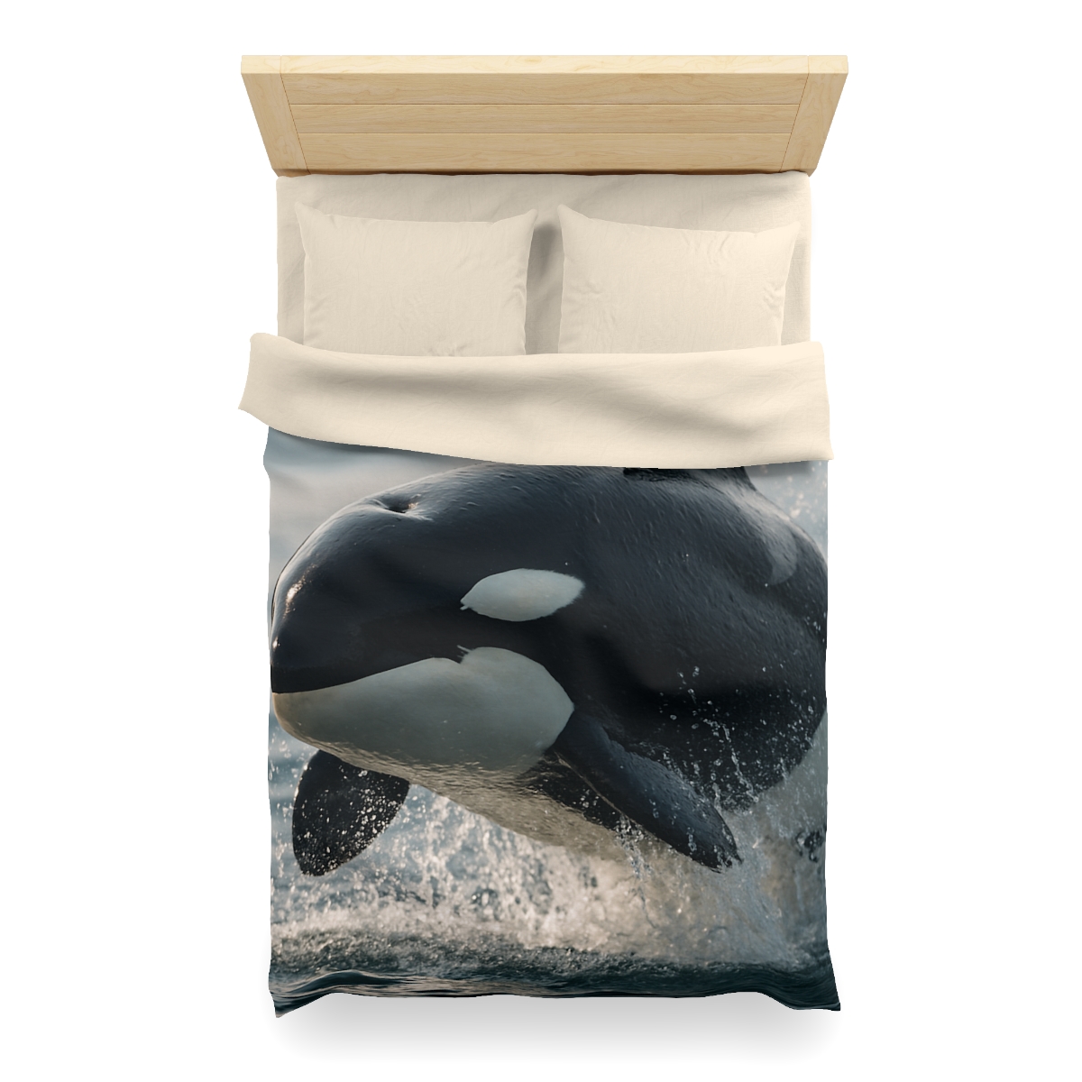 Tidal Monarch Orca custom duvets