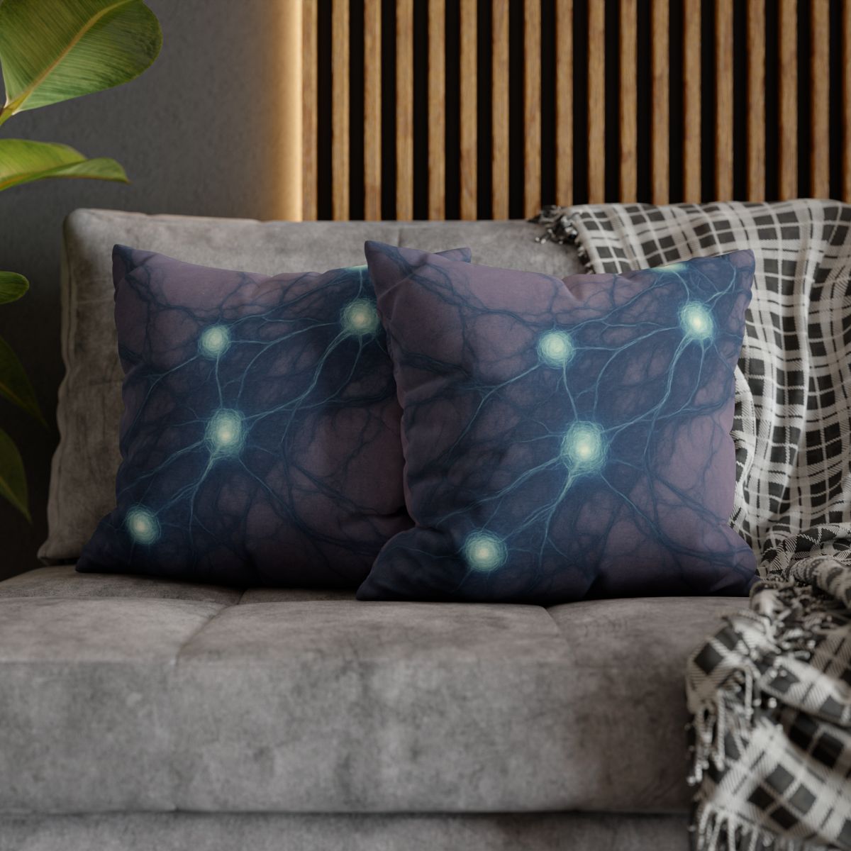 Cosmic Web Filament Weave comfortable bedding pillow covers