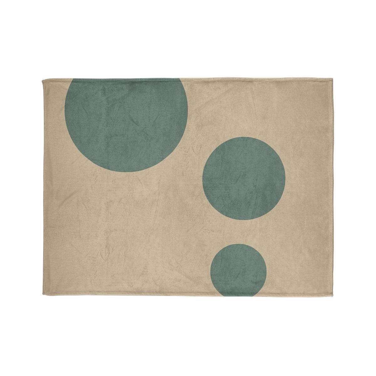 Quiet Triplet Of Offset Circles decorative home blankets