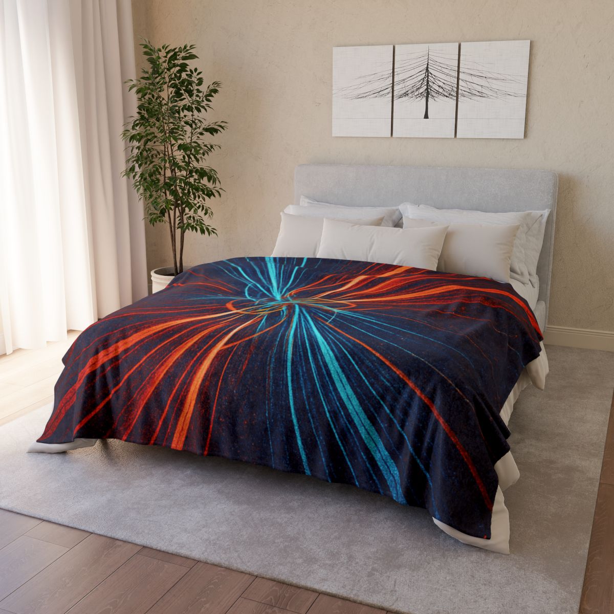 Photon Burst Tapestry warm winter blankets