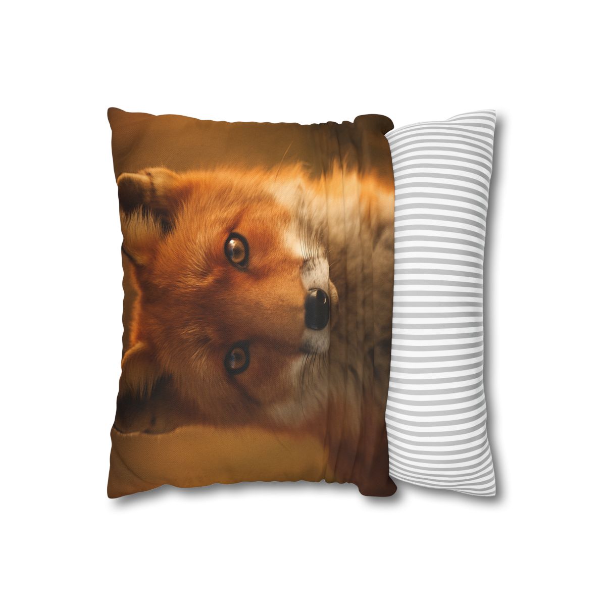 Crimson Whisper Red Fox trendy patterned pillow cases