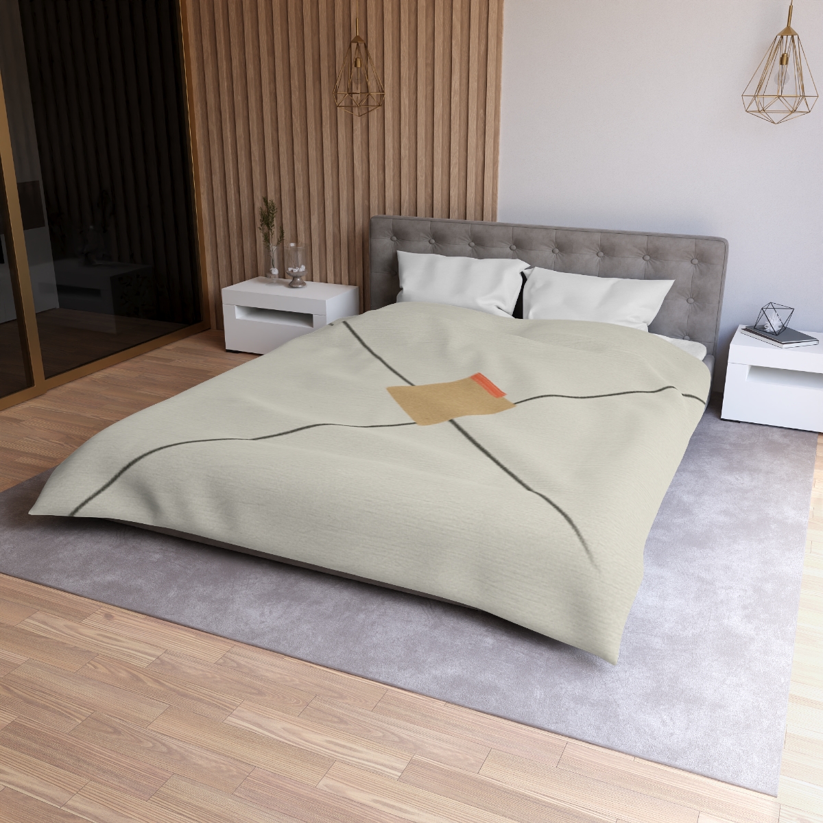 Diagonal Pair And Resting Square trendy bedroom duvets