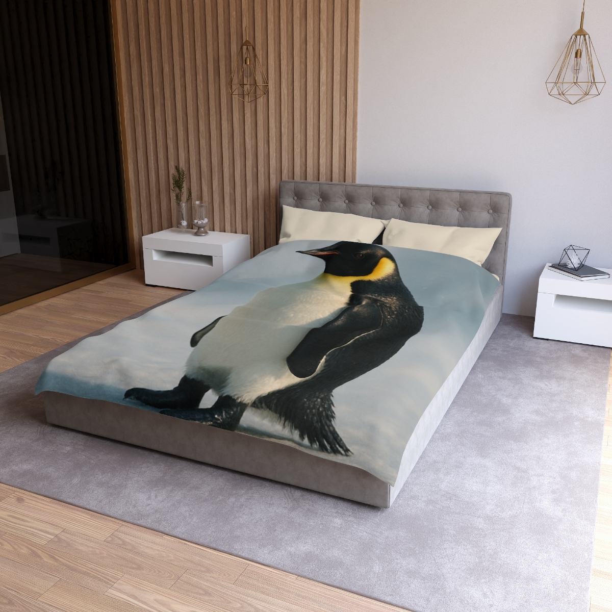 Aurora Drift Emperor Penguin warm winter duvets